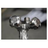 Lot of (3) Acetylene Oxygen Torch Accessories  with Wand (x2), Shut-Off Valve (x1)