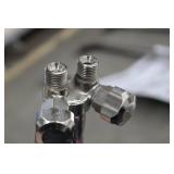 Lot of (3) Acetylene Oxygen Torch Accessories  with Wand (x2), Shut-Off Valve (x1)