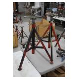 Lot of (2) Ridgid Pipe Stand V-head
