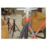 Lot of (2) Ridgid Pipe Stand V-head