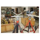 Lot of (2) Ridgid Pipe Stand V-head