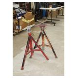 Lot of (2) Ridgid Pipe Stand V-head
