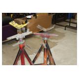 Lot of (2) Ridgid Pipe Stand V-head