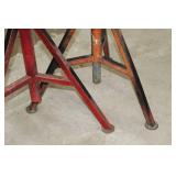 Lot of (2) Ridgid Pipe Stand V-head