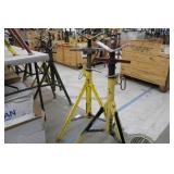 Lot of (2) Ridgid Pipe Stand V-head