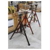 Lot of (2) Ridgid Pipe Stand V-head