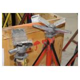Lot of (2) Ridgid Pipe Stand V-head