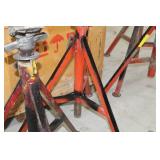 Lot of (2) Ridgid Pipe Stand V-head