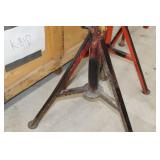 Lot of (2) Ridgid Pipe Stand V-head