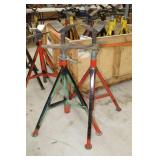 Lot of (2) Ridgid Pipe Stand V-head