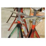 Lot of (2) Ridgid Pipe Stand V-head