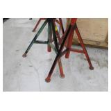 Lot of (2) Ridgid Pipe Stand V-head