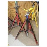 Lot of (2) Sumner Pipe Stand V-head