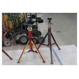 Lot of (2) Pipe Stand V-head