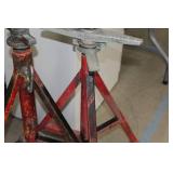 Lot of (2) Ridgid Pipe Stand V-head