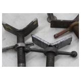 Lot of (3) V-head Pipe Stand Head Assembly