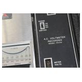 Vintage Amprobe Instrument Amprobe Recorder A.C. Voltmeter Recorder PAV3X  with Case