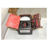Vintage Triplett Volt-Ohm-Milliameter 630  with Leather Case, Instruction Manual