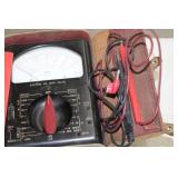 Vintage Triplett Volt-Ohm-Milliameter 630  with Leather Case, Instruction Manual