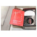 Vintage Triplett Volt-Ohm-Milliameter 630  with Leather Case, Instruction Manual