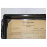 Vintage Westinghouse Type PX-5 Portable Millivolt  with Case