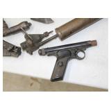 Lot of (Approximately 5) Vintage Hand Tools  with Hand Drill, Rivot Tool, Printer Roller, Chisel