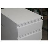 Metal File Cabinet 3-drawer White