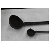 Lot of (2) Vintage Cast Iron Smelting Ladle