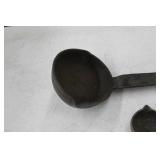 Lot of (2) Vintage Cast Iron Smelting Ladle