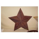 Rustic Metal Star Decor