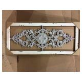 Grey Scroll Metal Panel Wall Decor Customer Returns See Pictures