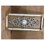 Grey Scroll Metal Panel Wall Decor Customer Returns See Pictures
