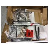 Porter Black Metal Dining Chair with Haze Oak Finish Wood Seat (Set of 2) (16.93 in. W x 36 in. H) Customer Returns See Pictures