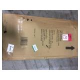 Porter Black Metal Dining Chair with Haze Oak Finish Wood Seat (Set of 2) (16.93 in. W x 36 in. H) Customer Returns See Pictures