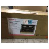 Wolcott 48 in. Media Console Electric Fireplace in Brown Oak Customer Returns See Pictures