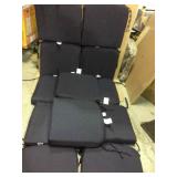 Midnight Square Outdoor Seat Cushion (2-Pack) by Hampton Bay Customer Returns See Pictures