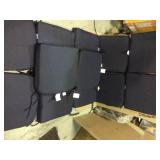 Midnight Square Outdoor Seat Cushion (2-Pack) by Hampton Bay Customer Returns See Pictures