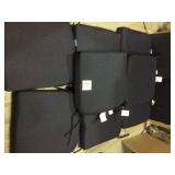 Midnight Square Outdoor Seat Cushion (2-Pack) by Hampton Bay Customer Returns See Pictures