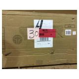 Rustproof L-Shaped Corner 66 in. Shower Curtain Rod in Nickel Customer Returns See Pictures