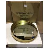 Medium Round Gold Modern Mirror (23 in. H x 23 in. W) Customer Returns See Pictures