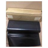 HUSKY 6 ft. x 100 ft. Black 4 mil Plastic Sheeting Customer Returns See Pictures