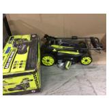20 in. 40-Volt 6.0 Ah Lithium-Ion Battery Brushless Cordless Walk Behind Self-Propelled Lawn Mower with Charger Included by RYOBI Customer Returns See Pictures