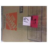 Mix and Match 1 in. Square Curtain Rod Finial in Gunmetal (2-Pack) Customer Returns See Pictures