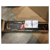 Black Metal Full Bed Frame with Steel Slats (54 in W. X 14 in H.) Customer Returns See Pictures