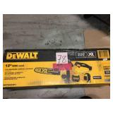 12 in. 20V MAX Lithium-Ion Cordless Brushless Chainsaw with (1) 5.0Ah Battery and Charger Included by DEWALT