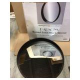 The Tangerine Mirror Company Parsons, Round Satin Black Mirror 27.5" x 27.5" Customer Returns See Pictures
