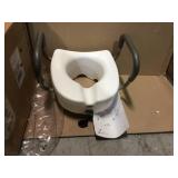 E-Z Lock Raised Toilet Seat with Armrests by Carex Health Brands Customer Returns See Pictures