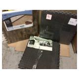 Brown/Travertine 24 in. x 24 in. x 0.47 in. Wood All Purpose Flooring (4-Pack) by TrafficMaster Customer Returns See Pictures
