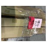 Mix and Match 36 in. - 72 in. Single Curtain Rod in Matte Black Customer Returns See Pictures