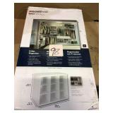 20 in. H x 24 in. W x 14 in. D White Wood Look 9-Cube Storage Organizer by ClosetMaid Customer Returns See Pictures